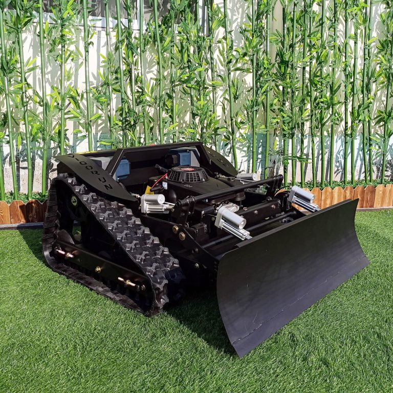 Vigorun VTLM800 wireless radio control rubber track weed trimmer for sale made by Vigorun Tech