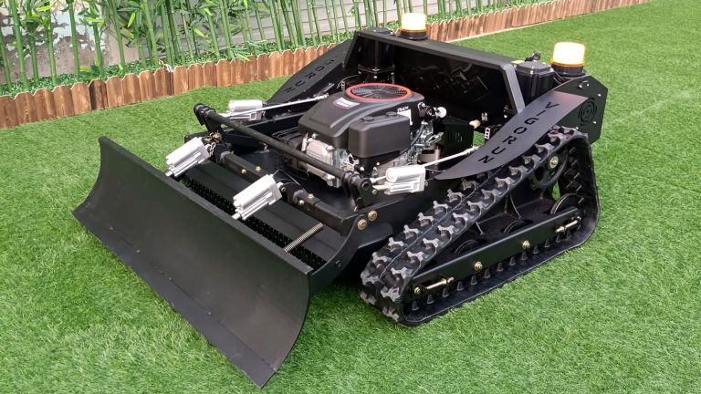 Practical choice Vigorun remote control rubber track lawnmower for sale
