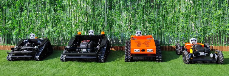 remote controlled track-mounted brush cutter made by Vigorun Tech