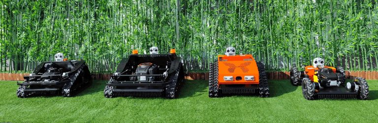 Product Showcase: Vigorun remote operated track-mounted grass cutting machine