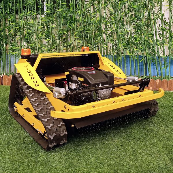 Yellow Remote Controlled Tracked Brush Mower (VTLM800) - Image 2
