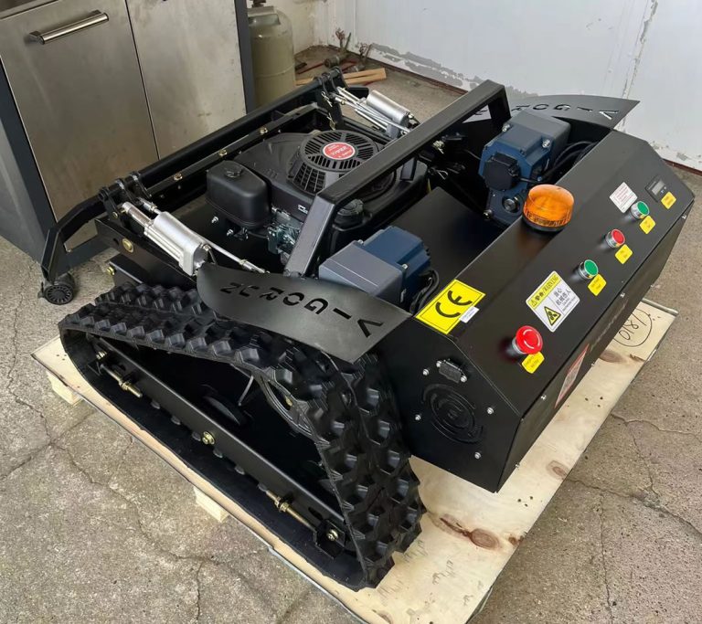 radio controlled caterpillar weed reaper made by Vigorun Tech