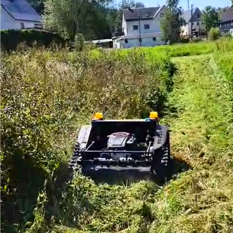 FOR SPRING: VTLM800 wireless radio control caterpillar slasher mower