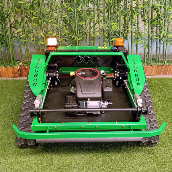 Green Remote Control Rubber Track Brush Mower (VTLM800) - Image 3