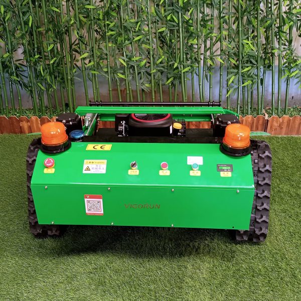 Green Remote Control Rubber Track Brush Mower (VTLM800) - Image 5
