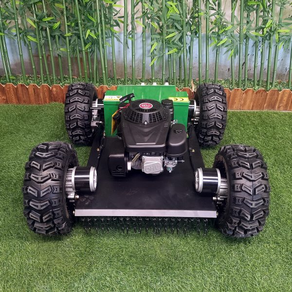 Green Wireless 4WD Robotic Lawn Mower (VTW550-90) With Tubeless Tires - Image 3
