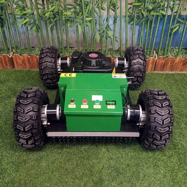 Green Wireless 4WD Robotic Lawn Mower (VTW550-90) With Tubeless Tires - Image 5