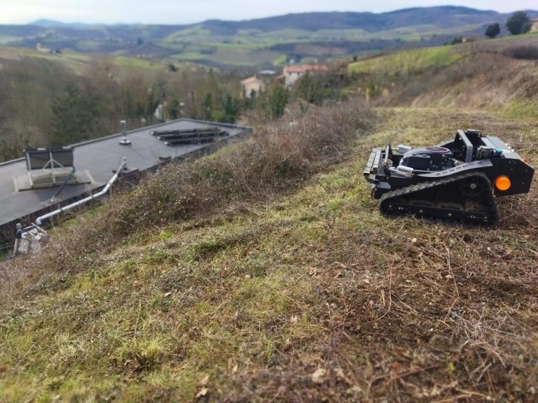 Vigorun remotely controlled crawler slasher mower for sale