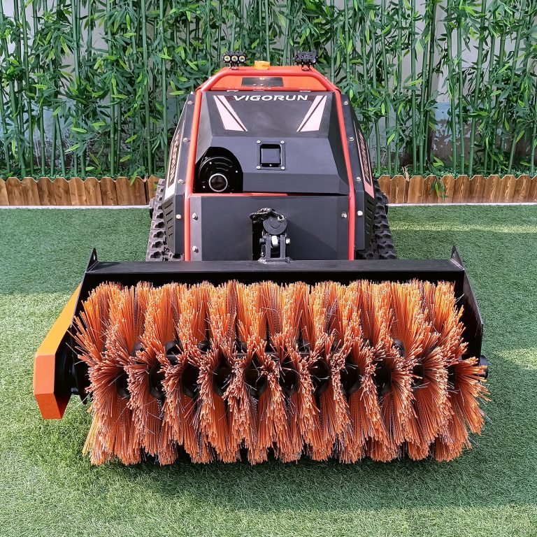factory direct sales low price buy online remotely controlled rubber track flail mower