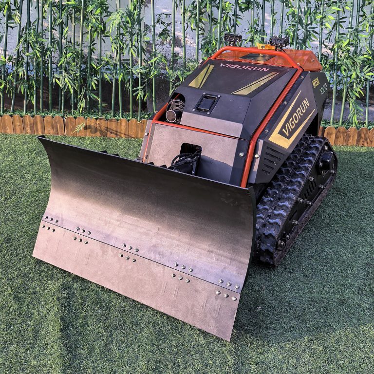 The remote controlled crawler lawnmower is built for every season, every landscape style, and every demanding job.